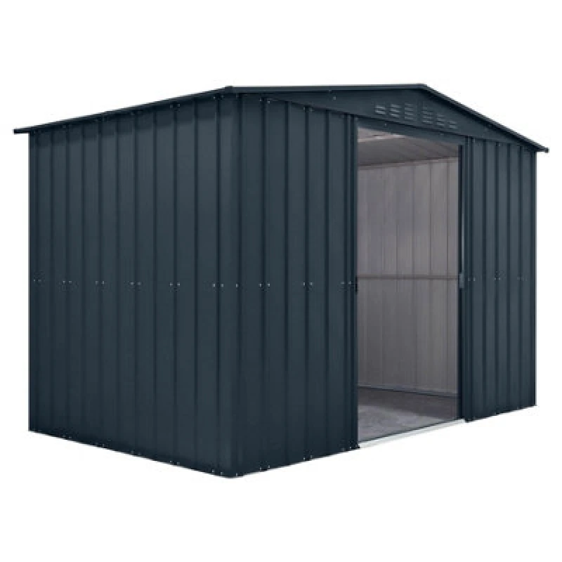Image of Mercia Globel 10 x 6 Apex Grey Metal Shed, Grey ESDXL20MET211