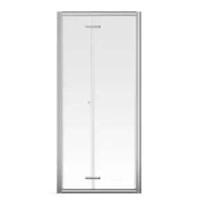 Image of Aqualux Framed 8 Bi-fold Shower Door (760X2000mm) - Clear Glass