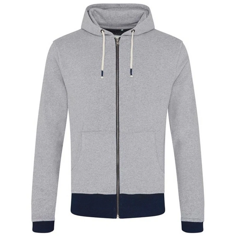 Image of Ecologie Ecologie Men Okavango Full Zip Hoodie in Mid Grey Size: X-Small Mid Grey XS Male 5063470594245