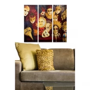 Image of MDF136447223 Multicolor Decorative MDF Painting (3 Pieces)