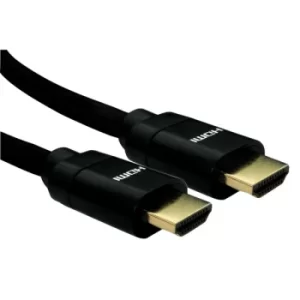 Image of TruConnect 16-1760 2m 8K HDMI 28AWG Black Hood Black Braided Cable