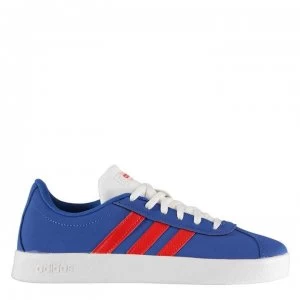 Image of adidas VL Court Junior Trainers - Blue/Red/Wht