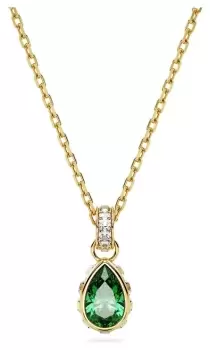 Image of Swarovski 5648751 Stilla Necklace Gold-Tone Plated Green Jewellery
