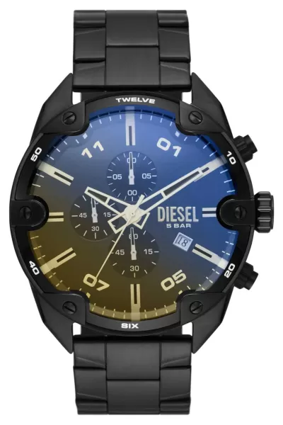 Image of Diesel DZ4609 Spiked Mens Black PVD plated Stainless Steel Watch