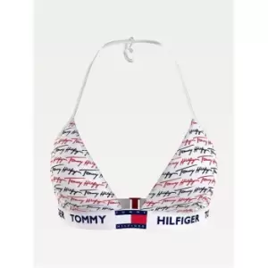 Image of Tommy Bodywear Logo Triangle Bikini Top - Multi
