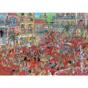 Image of The Tomato Battle Jigsaw Puzzle 1000 Pieces