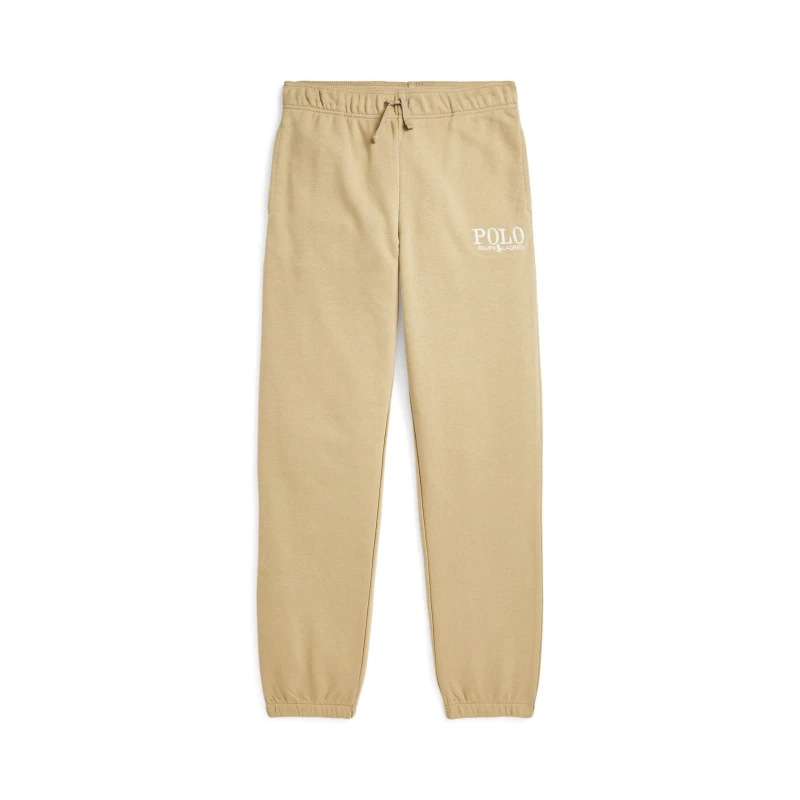 Image of POLO RALPH LAUREN Logo Jogging Bottoms Juniors - Beige Beige 7 - 8 Years