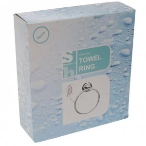 Image of Stanford Home Chrome Towel Ring - Chrome