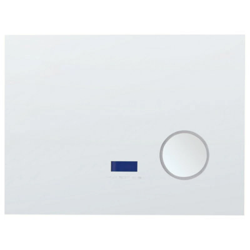 Image of Beliani LED Bathroom Mirror Montaron 80 Cm 60 Cm Silver