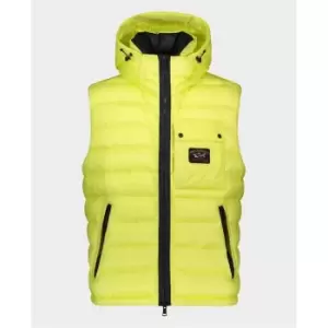 Image of PAUL AND SHARK Ripstop Down Gilet - Yellow