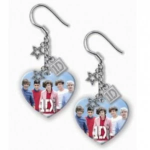 Image of One Direction (1D) Heart Earrings