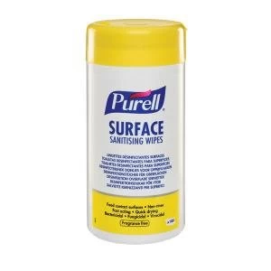 Image of Purell Surface Sanitising Wipes Pack of 100 95102-12-EEU