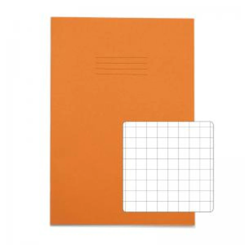 Image of RHINO A4 Exercise Book 80 Page, Orange, S10 (Pack of 10)