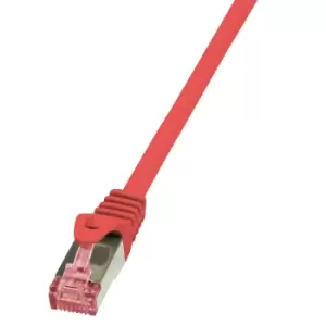 Image of LogiLink 2m Cat.6 S/FTP networking cable Red Cat6 S/FTP (S-STP)