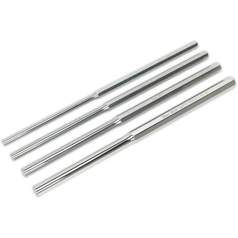 Image of Loops 4 Piece 350mm Extra-Long Parallel Pin Punch Set - Hardened & Tempered - Chromoly Multi