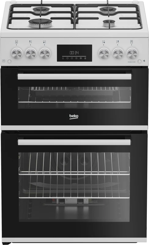 Image of Beko FDG6231CW 60cm Gas Cooker - White - A Rated