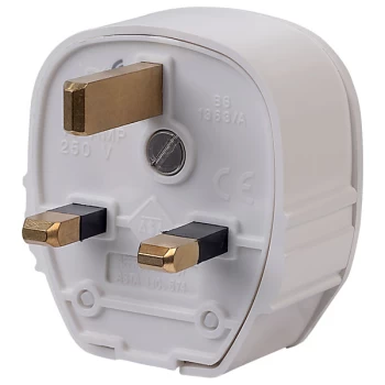 Image of MK 655WHI Toughplug - White - 13A Fuse