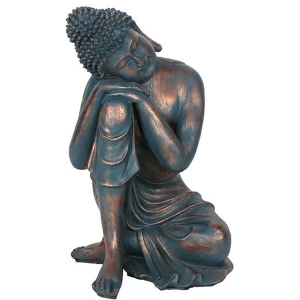 Image of Blue Hands on Knee Buddha