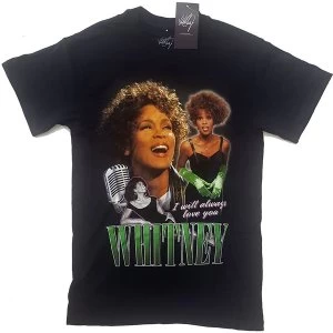 Image of Whitney Houston - Always Love You Homage Unisex Small T-Shirt - Black