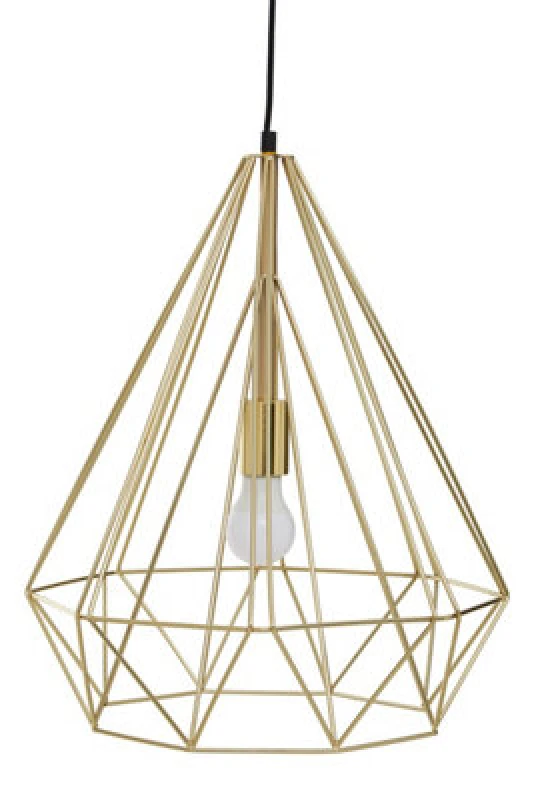 Image of Orsina Wyra Champagne Gold Conical Pendant Light