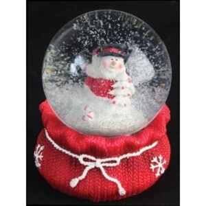 Image of Christmas Snowman Snowglobe in Sack