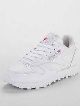 Image of Reebok Classic Leather - White/White, Size 3, Women