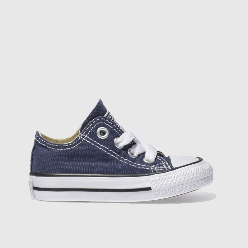 Image of Converse Lifestyle Chuck Taylor Ox Infants Trainers - Blue Blue C3