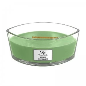 Image of WoodWick Hemp and Ivy Ellipse Candle 453.6g