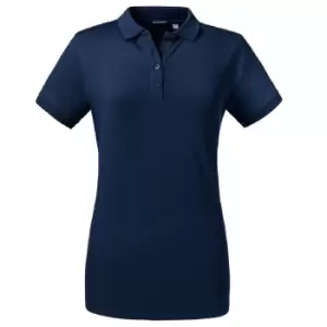 Image of Russell Womens/Ladies Tailored Stretch Polo (2XL) (French Navy)