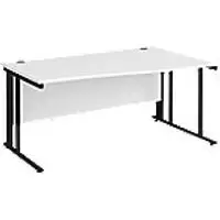 Image of Dams International Wave Desk MCM16WRKWH 1,600 x 725 x 800 - 990 mm