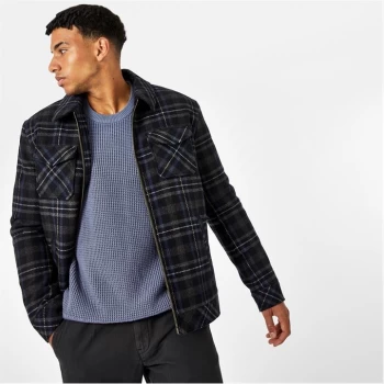 Image of Jack Wills Check Trucker Shacket With Wool - Check