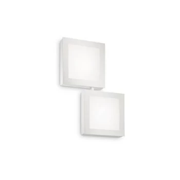 Image of Union LED 2 Light Indoor Square Flush Light White