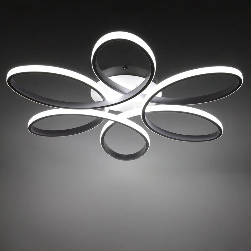 Image of Kabinet UK Modern Acrylic Petal LED Semi Ceiling Light White unisex One size