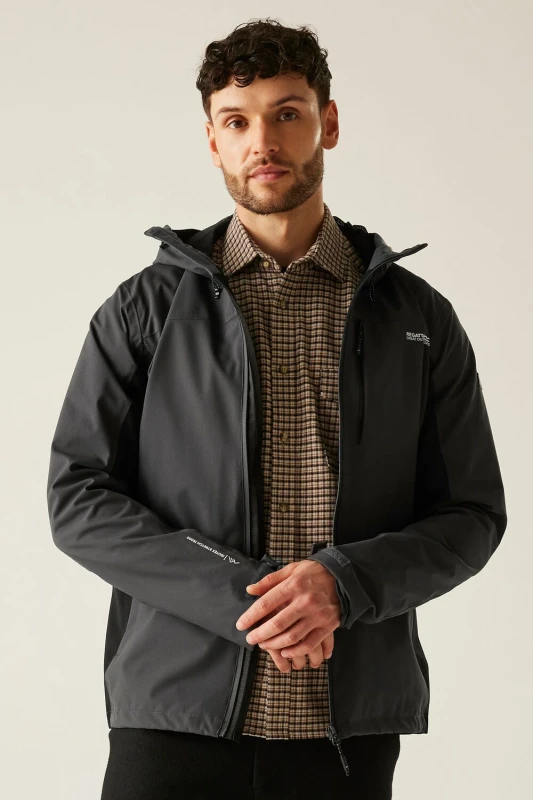 Image of Regatta 'Birchdale' Waterproof Shell Jacket Grey