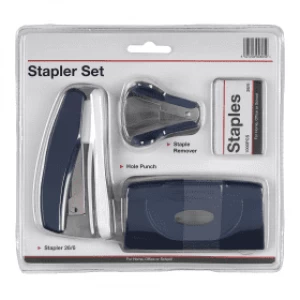 Image of Value Stapler & Hole Punch Set - Blue