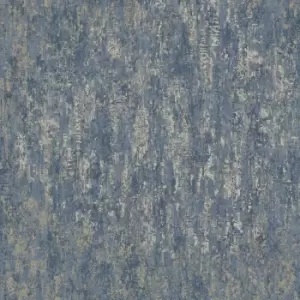 Image of Holden Decor Industrial Texture Navy Wallpaper