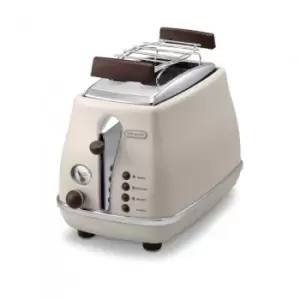 Image of DeLonghi Icona Vintage CTOV 2103.BG 2 Slice Toaster