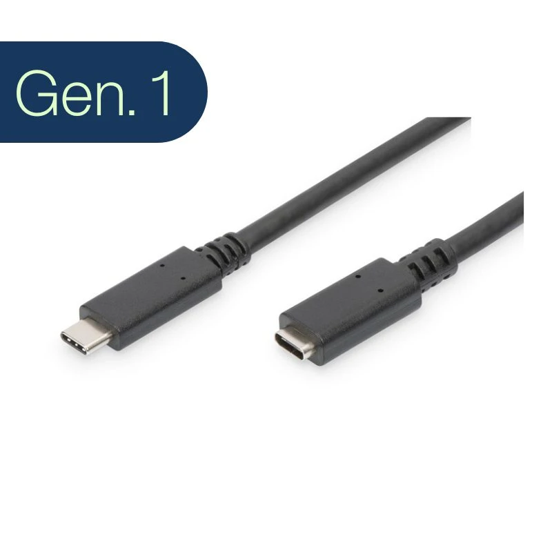 Image of FDL 2M USB TYPE C MALE TO FEMALE EXTENSION CABLE - GEN.1