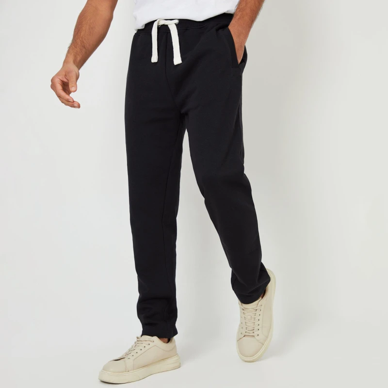 Image of Threadbare 'Mar' Straight Leg Joggers Black