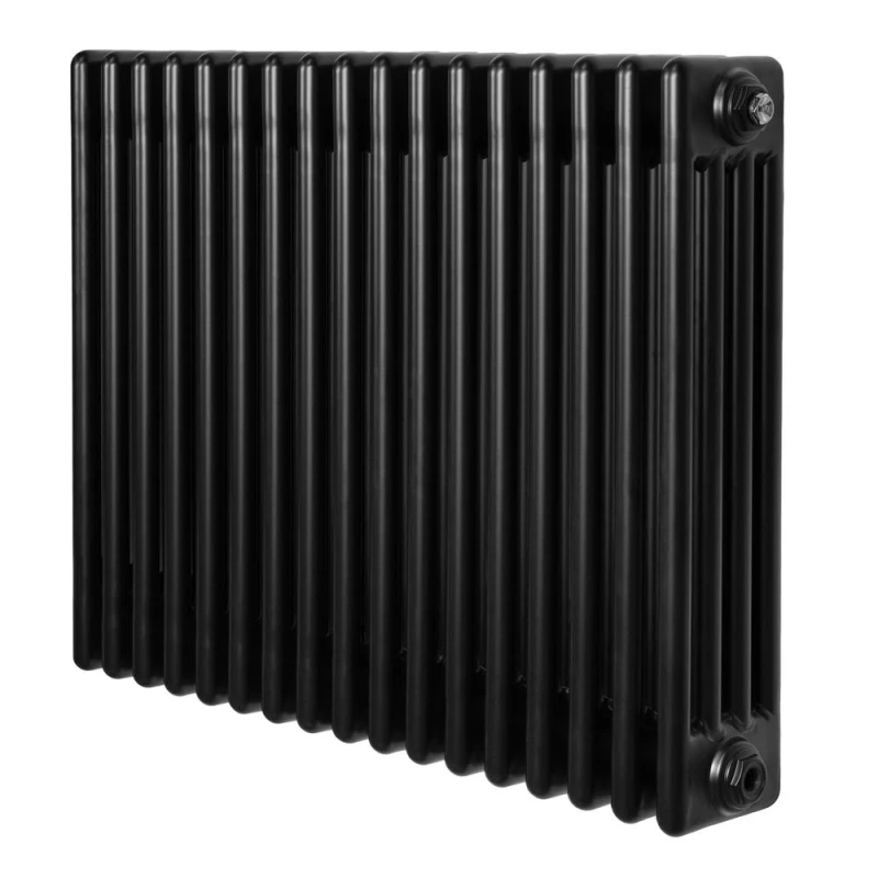 Image of Monstershop Traditional 4 Column Radiator - 600 x 785mm - Black Unisex