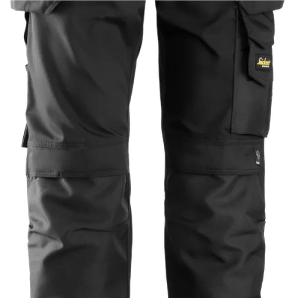 Image of Snickers Craftsmen Holster Pockets Trousers, CoolTwill - Black - Waist 28" Inside leg 32"