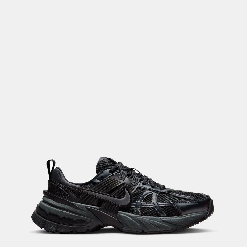 Image of Nike Womens V2k Run Trainers Black Dark Smoke Grey Anthracite, 8