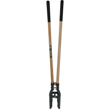 Image of Post Hole Digger Hinged Action Wood 250X150MM - Sitesafe