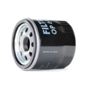 Image of FILTRON Oil filter OP 642/2 Engine oil filter RENAULT,NISSAN,DACIA,TWINGO I (C06_),CLIO II (BB0/1/2_, CB0/1/2_),Clio III Schragheck (BR0/1, CR0/1)