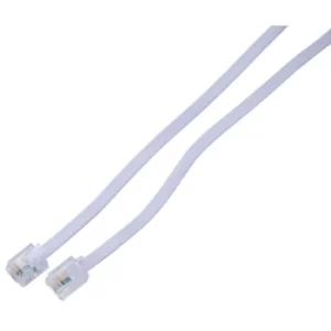 Image of TruConnect 16-1727 10m RJ11 M-M White Cable