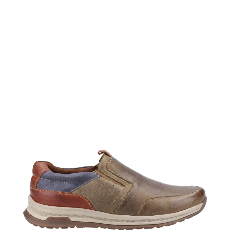 Image of Hush Puppies Mens Cole Slip On Casual Shoes Loafers - UK 8 Green male GDE2434KHA8