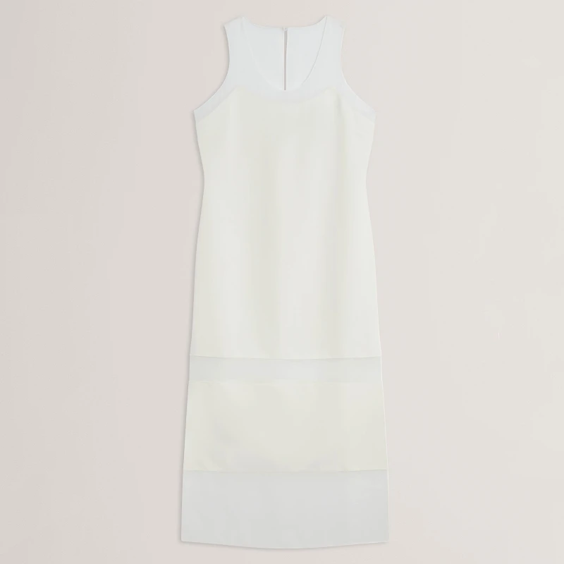 Image of Ted Baker Ted PanlSlss MidDrss Ld62 Ivory female 8 (XS)
