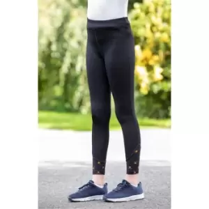 Image of Aubrion Porter Winter Riding Tights - Maids - Black