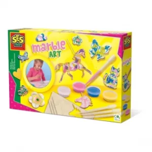 Image of Ses Creative Childrens Marble Art Set- Unisex