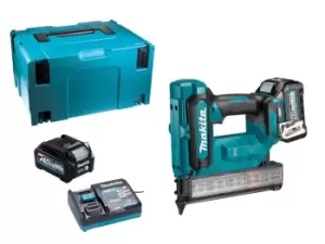 Image of Makita FN001GD202 40V 2x 2Ah 18Ga XGT BL Brad Nailer Kit